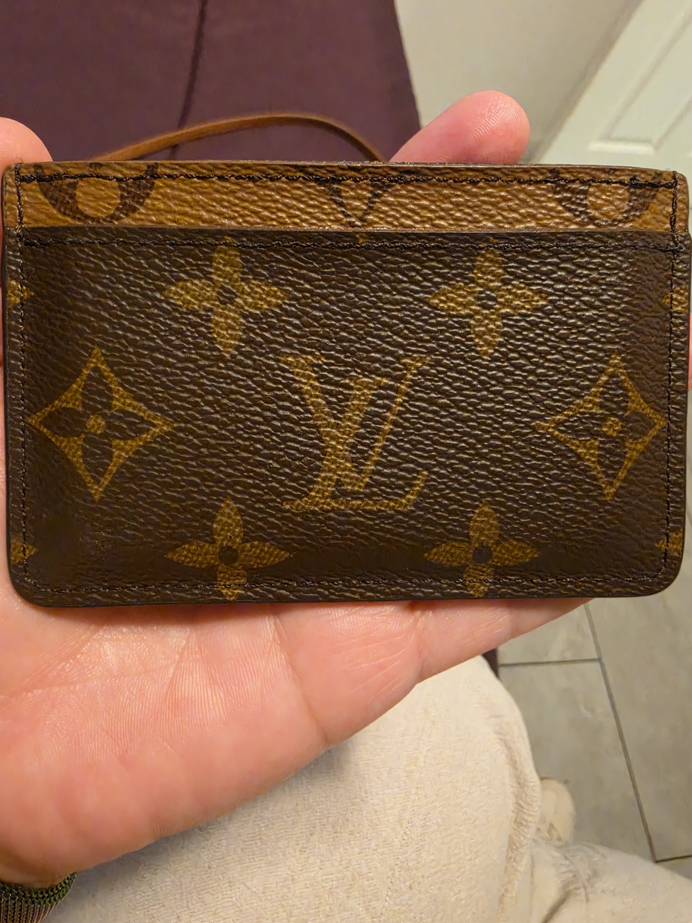 Louis Vuitton Monogram Card Holder - Brown/Tan